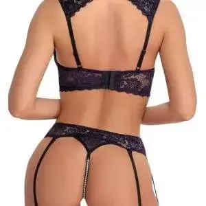 Cottelli LINGERIE - Verführerisches Hebe-Set in edlem Lila lila Größe 80B/M Cottelli LINGERIE - Verführerisches Hebe-Set in edlem Lila lila Größe 80B/M – Bild 4