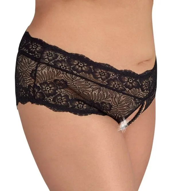 Cottelli CURVES - Verführerischer Spitzen-Slip schwarz Größe L Cottelli CURVES - Verführerischer Spitzen-Slip schwarz Größe L
