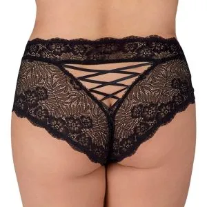 Cottelli CURVES - Verführerischer Spitzen-Slip schwarz Größe L Cottelli CURVES - Verführerischer Spitzen-Slip schwarz Größe L – Bild 4