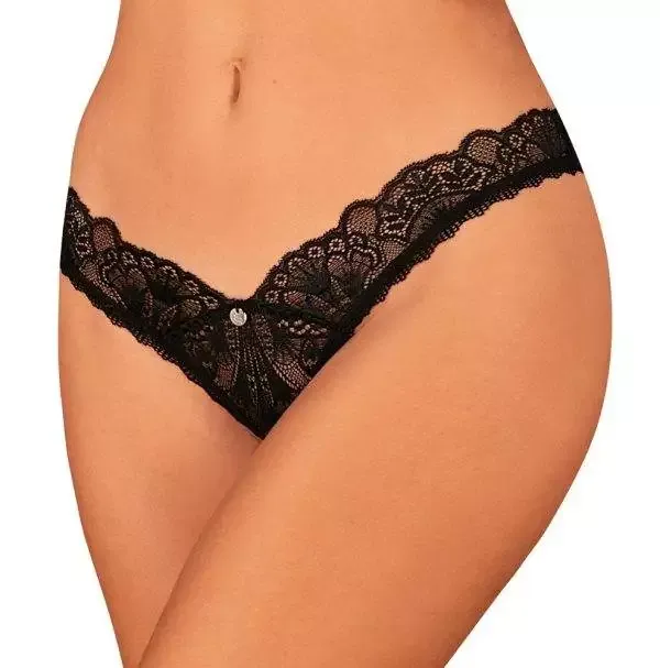 Obsessive Rio - Riostring ouvert Donna Dream schwarz Größe M/L