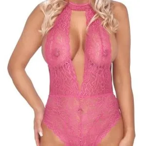 Cottelli LINGERIE - Pinkfarbener Body ouvert pink Größe S/M Cottelli LINGERIE - Pinkfarbener Body ouvert pink Größe S/M – Bild 2