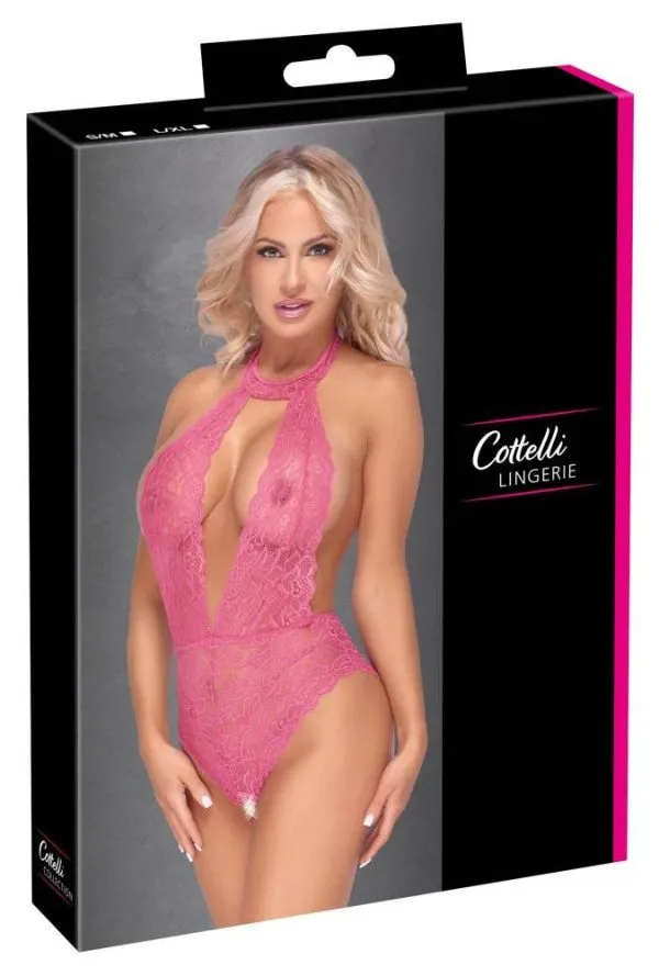 26435373111_verp Cottelli LINGERIE - Pinkfarbener Body ouvert pink Größe S/M