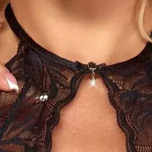Kissable Verführerischer Body, Spitze, schwarz schwarz Größe L/XL Kissable Verführerischer Body, Spitze, schwarz schwarz Größe L/XL – Bild 5