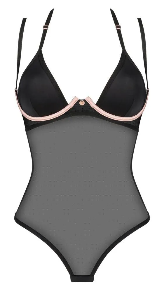Obsessive Body Selinne - Eleganter Stretch-Netz Body schwarz Größe XL/2XL Obsessive Body Selinne - Eleganter Stretch-Netz Body schwarz Größe XL/2XL