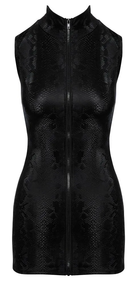 Cottelli PARTY Snake Zip - Enges Kleid in Schlangenhaut-Optik schwarz Größe XL Cottelli PARTY Snake Zip - Enges Kleid in Schlangenhaut-Optik schwarz Größe XL
