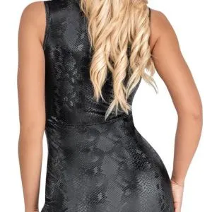 Cottelli PARTY Snake Zip - Enges Kleid in Schlangenhaut-Optik schwarz Größe XL Cottelli PARTY Snake Zip - Enges Kleid in Schlangenhaut-Optik schwarz Größe XL – Bild 4