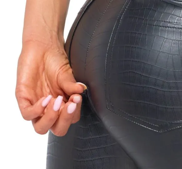 Noir Schlangenhaut-Hose schwarz Größe XL Noir Schlangenhaut-Hose schwarz Größe XL