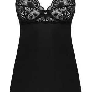 Obsessive Babydoll Donna Dream - Sinnliches Set schwarz Größe XL/2XL Obsessive Babydoll Donna Dream - Sinnliches Set schwarz Größe XL/2XL – Bild 4