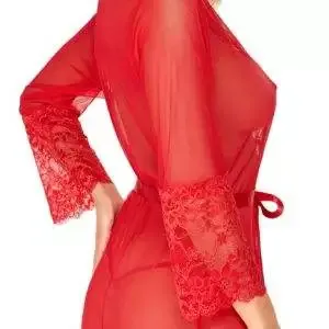Kissable Kimono Red - Exklusiver Elegant-Style rot Größe L/XL Kissable Kimono Red - Exklusiver Elegant-Style rot Größe L/XL – Bild 4
