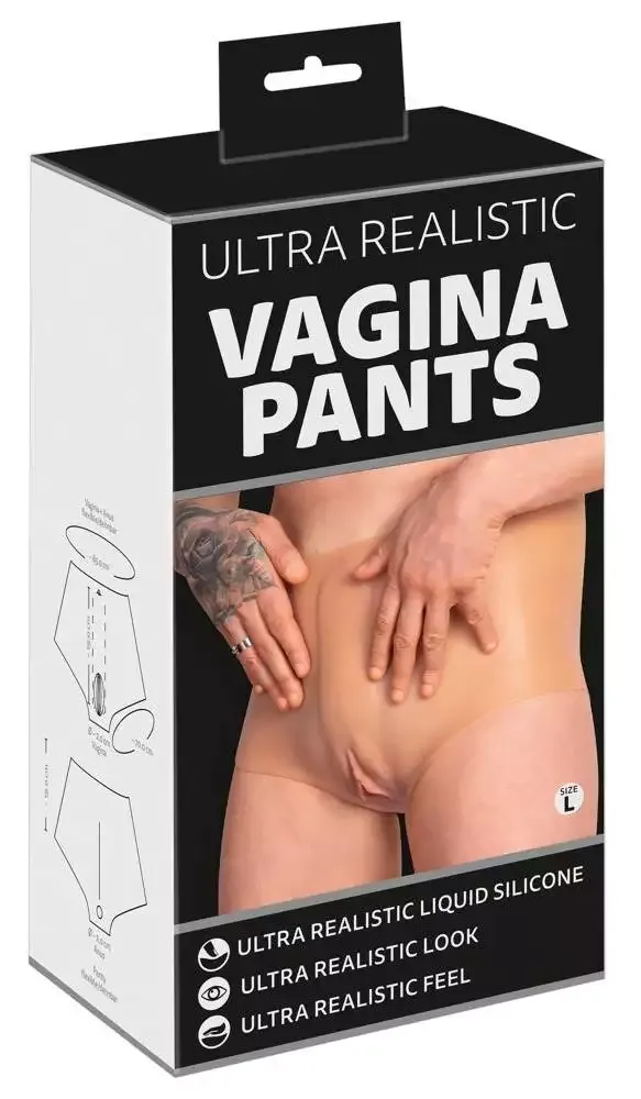 50028340000_verp You2Toys Ultra Realistic Vagina Pants - Dehnbare Vulva-Pants mit penetrierbarer Vagina hautfarben hell
