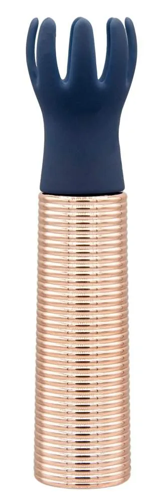 PILLOW TALK Desires - Minivibrator mit 5 Aufsätzen Gold/Dunkelblau PILLOW TALK Desires - Minivibrator mit 5 Aufsätzen Gold/Dunkelblau
