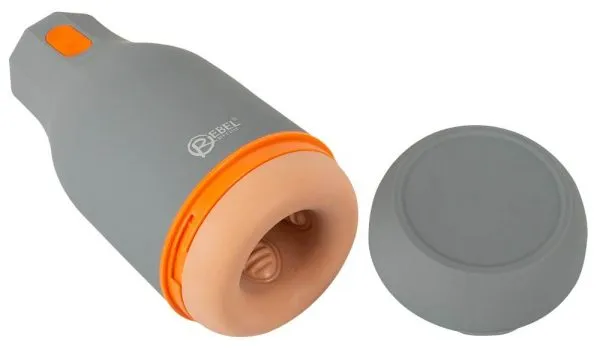 Rebel Eichelvibrator - The Super Squeeze! Grau/Orange/Hautfarbe hell Rebel Eichelvibrator - The Super Squeeze! Grau/Orange/Hautfarbe hell