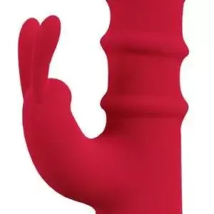 You2Toys Rabbit Vibrator mit 3 beweglichen Ringen Rot/Rosegold You2Toys Rabbit Vibrator mit 3 beweglichen Ringen Rot/Rosegold – Bild 5
