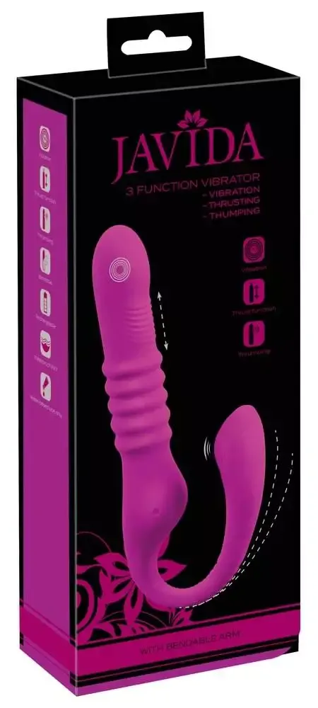 Javida Dual-Stimulation Vibrator Lila/Rosegold