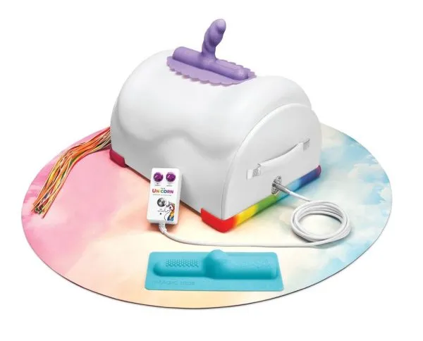 The Cowgirl Unicorn - Premium Sex-Maschine, inkl. 2 Aufsätze, Vibration & Rotation Unicorn The Cowgirl Unicorn - Premium Sex-Maschine, inkl. 2 Aufsätze, Vibration & Rotation Unicorn