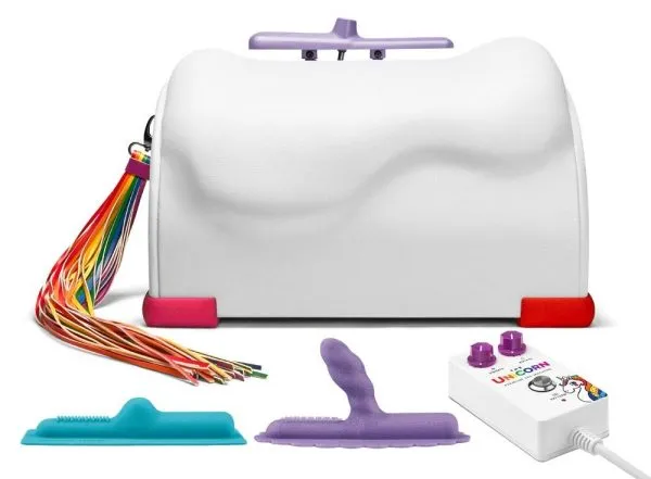 The Cowgirl Unicorn - Premium Sex-Maschine, inkl. 2 Aufsätze, Vibration & Rotation Unicorn The Cowgirl Unicorn - Premium Sex-Maschine, inkl. 2 Aufsätze, Vibration & Rotation Unicorn