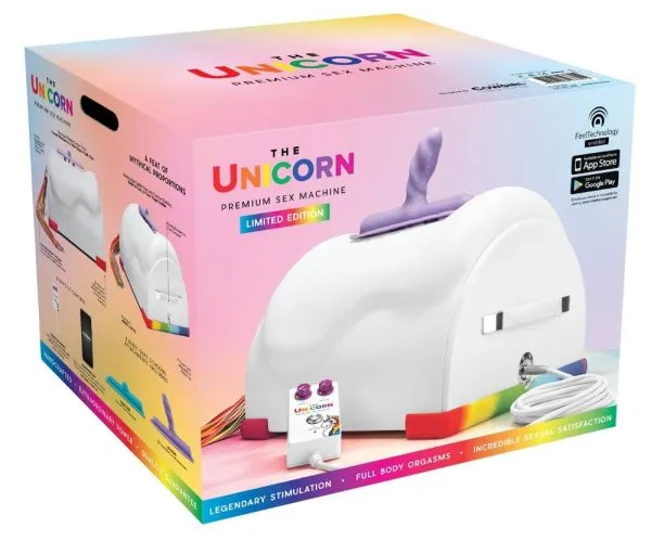 54031380000_verp The Cowgirl Unicorn - Premium Sex-Maschine, inkl. 2 Aufsätze, Vibration & Rotation Unicorn