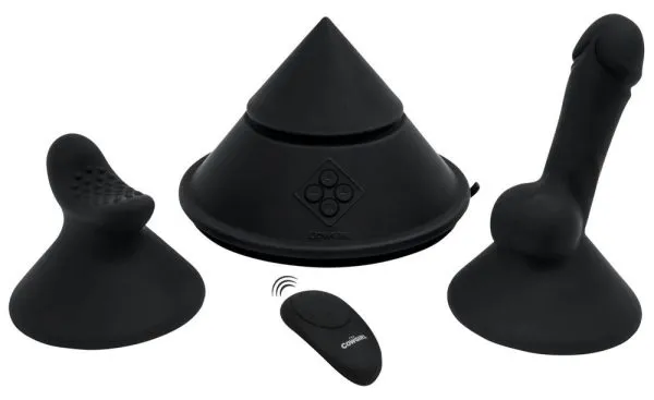 54031460000_nor_a Cowgirl Cone - Intensive Stimulation, vielseitiges Verwöhnen, endlose Orgasmen - Silikon-Dildo-Aufsatz, Schwarz