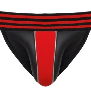 Svenjoyment Neopren Jock schwarz/rot - Rasantes Design, breites Bundgummi schwarz 2XL Svenjoyment Neopren Jock schwarz/rot - Rasantes Design, breites Bundgummi schwarz 2XL – Bild 5