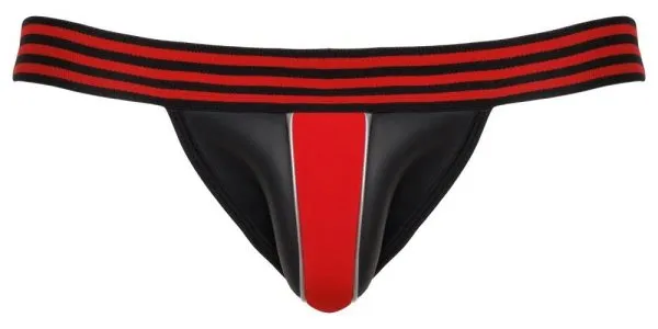 Svenjoyment Neopren Jock schwarz/rot - Rasantes Design, breites Bundgummi schwarz 2XL Svenjoyment Neopren Jock schwarz/rot - Rasantes Design, breites Bundgummi schwarz 2XL