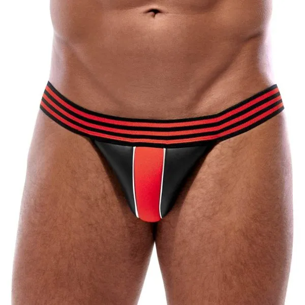 Svenjoyment Neopren Jock schwarz/rot - Rasantes Design, breites Bundgummi schwarz 2XL Svenjoyment Neopren Jock schwarz/rot - Rasantes Design, breites Bundgummi schwarz 2XL