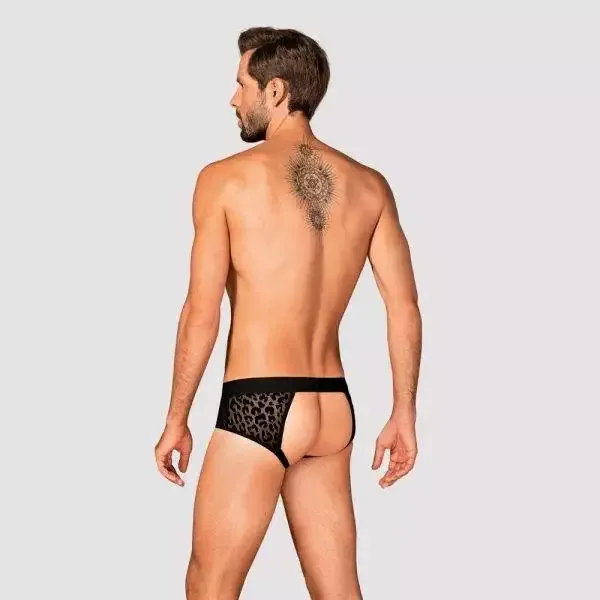 Obsessive Jockstrap Azmeron - Leo-Look, elastisch & bequem schwarz L/XL