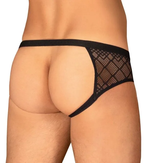 Obsessive Severio Jockstrap - Extravagante Transparenz, bequemer Tragekomfort schwarz L/XL