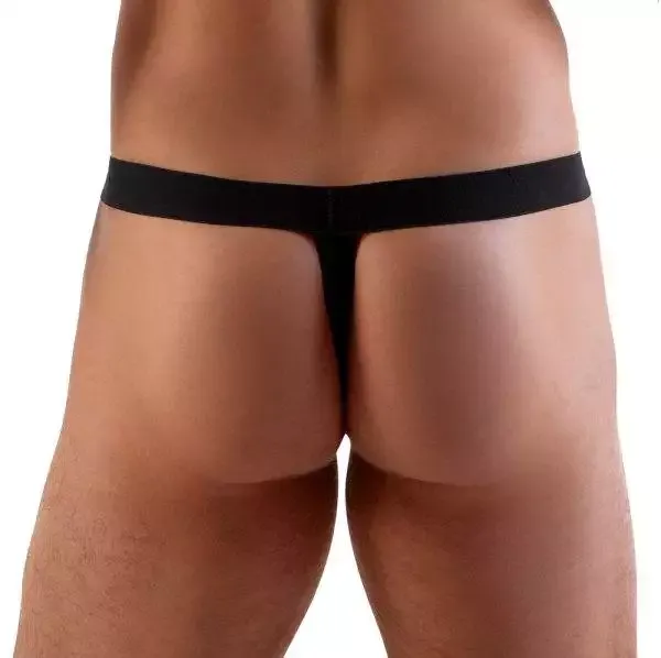 Svenjoyment Glanz-String mit Swellfunktion, Lackglanz, rot/schwarz, breiter Webgummibund Svenjoyment Glanz-String mit Swellfunktion, Lackglanz, rot/schwarz, breiter Webgummibund