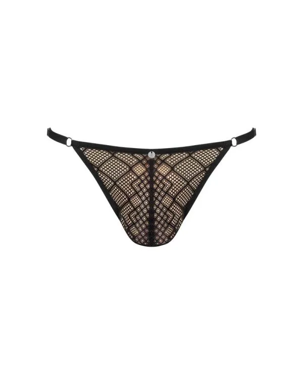 Svenjoyment Lack-String mit Swellfunktion, leicht gepolstert schwarz S-L Svenjoyment Lack-String mit Swellfunktion, leicht gepolstert schwarz S-L