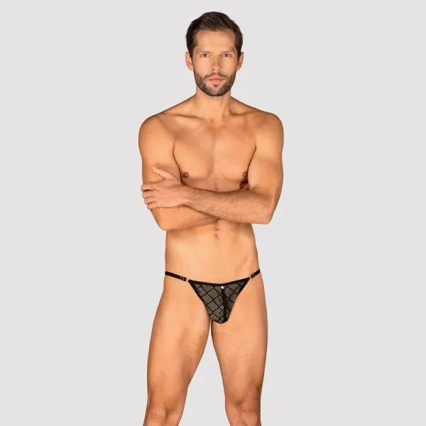 21117211151_nor_a Svenjoyment Lack-String mit Swellfunktion, leicht gepolstert schwarz S-L