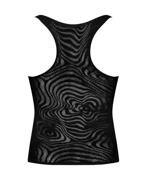 Obsessive Trendshirt - Schwarz, transparent, grafisches Muster schwarz S-L Obsessive Trendshirt - Schwarz, transparent, grafisches Muster schwarz S-L
