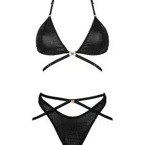 Obsessive Cobra Nive Set - Soft-BH & Slip in Schlangenhaut-Optik schwarz L/XL Obsessive Cobra Nive Set - Soft-BH & Slip in Schlangenhaut-Optik schwarz L/XL – Bild 3