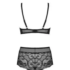 Obsessive Elizenes Set - Bügel-BH & High Waist Slip schwarz L/XL Obsessive Elizenes Set - Bügel-BH & High Waist Slip schwarz L/XL – Bild 4