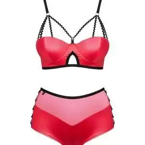 Obsessive Lacelove Set - Rotes Spitzen-Straps-Set rot S/M Obsessive Lacelove Set - Rotes Spitzen-Straps-Set rot S/M – Bild 3