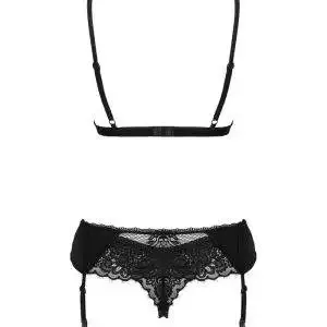 Obsessive Maderris Set - Soft-BH, Strapsgurt & String schwarz XS/S Obsessive Maderris Set - Soft-BH, Strapsgurt & String schwarz XS/S – Bild 4