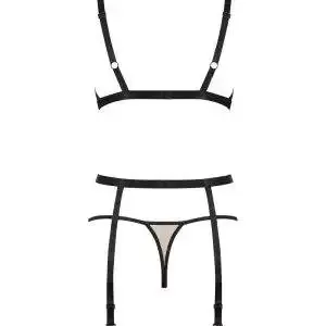 Obsessive Nudelia Set - Soft-BH, Strapsgurt & String braun L/XL Obsessive Nudelia Set - Soft-BH, Strapsgurt & String braun L/XL – Bild 5