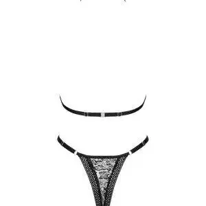 Obsessive Xenita Set - Animal-Print mit Spitzenbesatz L/XL Obsessive Xenita Set - Animal-Print mit Spitzenbesatz L/XL – Bild 4