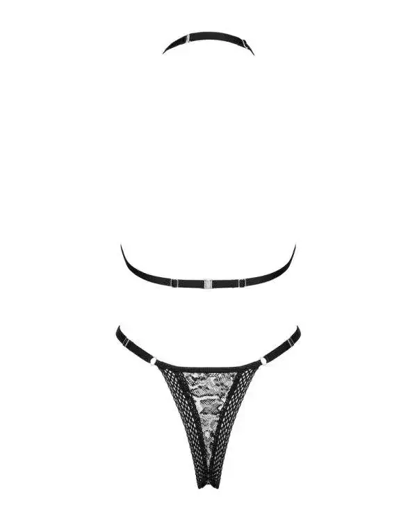 Obsessive Xenita Set - Animal-Print mit Spitzenbesatz L/XL Obsessive Xenita Set - Animal-Print mit Spitzenbesatz L/XL