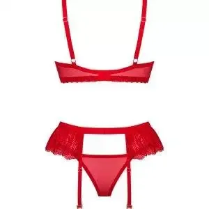 Obsessive Chilisa Set - Verführerisches Dessous-Set aus Spitze rot XS/S Obsessive Chilisa Set - Verführerisches Dessous-Set aus Spitze rot XS/S – Bild 4