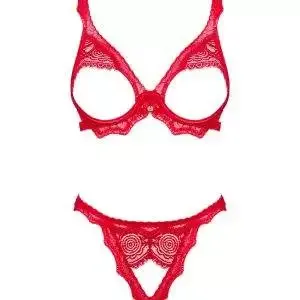 Obsessive Ouvert-Set Bergamore rot XS/S Obsessive Ouvert-Set Bergamore rot XS/S – Bild 3