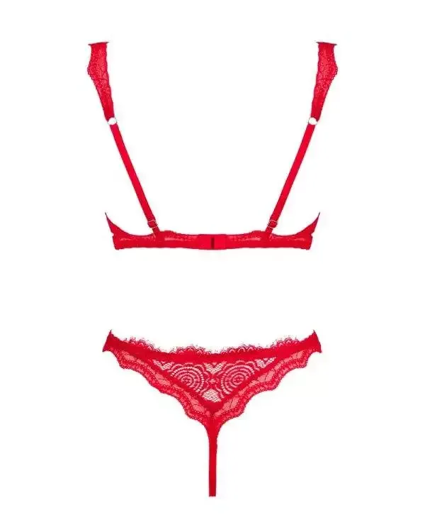 Obsessive Ouvert-Set Bergamore rot XS/S Obsessive Ouvert-Set Bergamore rot XS/S