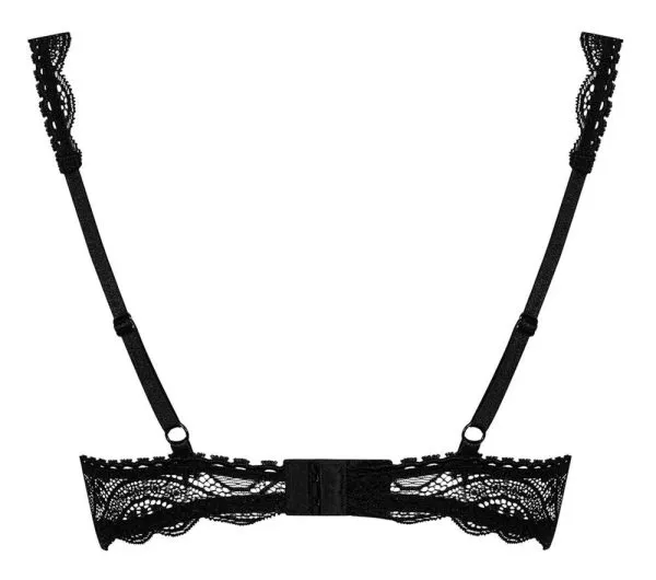 Obsessive Hebe-Set mit Spitze, verstellbaren Trägern und Perlendetail schwarz S/M Obsessive Hebe-Set mit Spitze, verstellbaren Trägern und Perlendetail schwarz S/M