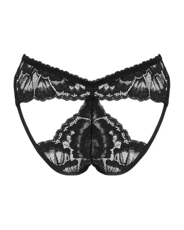 Obsessive Alessya - Spitzenpanty mit Cut-outs schwarz XS/S Obsessive Alessya - Spitzenpanty mit Cut-outs schwarz XS/S