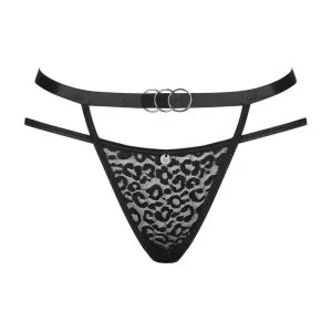 Obsessive Alessya - Spitzenpanty mit Cut-outs schwarz S/M Obsessive Alessya - Spitzenpanty mit Cut-outs schwarz S/M – Bild 3
