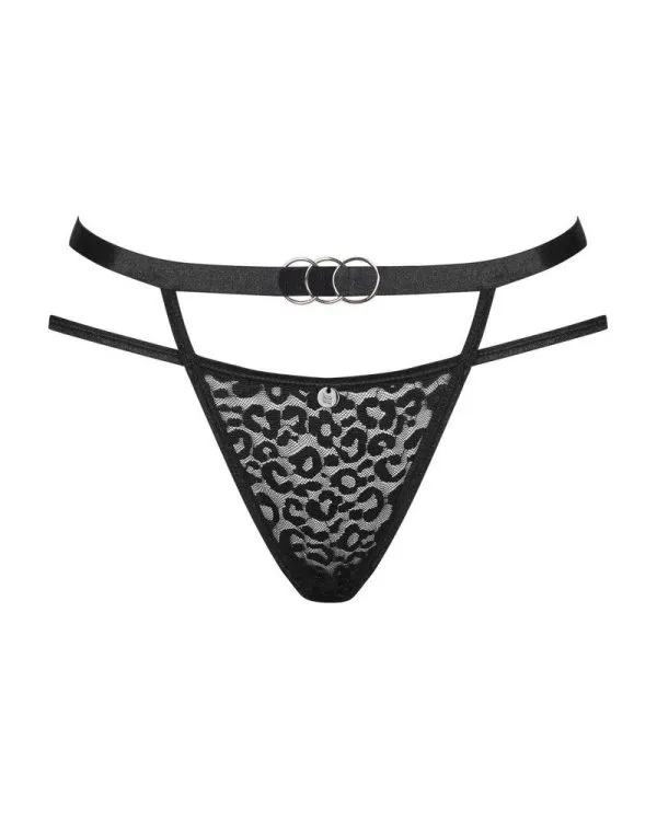 Obsessive Alessya - Spitzenpanty mit Cut-outs schwarz S/M Obsessive Alessya - Spitzenpanty mit Cut-outs schwarz S/M
