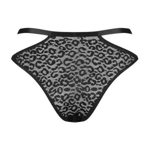 Obsessive Alessya - Spitzenpanty mit Cut-outs schwarz S/M Obsessive Alessya - Spitzenpanty mit Cut-outs schwarz S/M – Bild 4