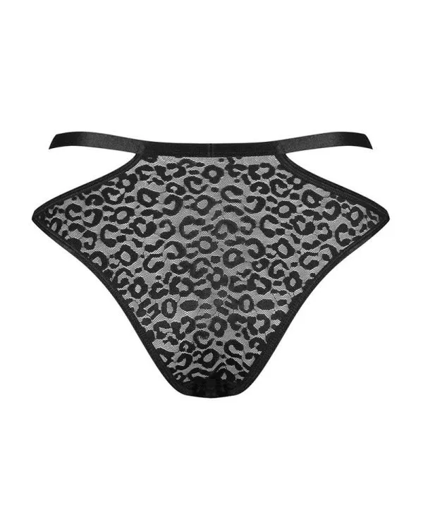 Obsessive Alessya - Spitzenpanty mit Cut-outs schwarz S/M Obsessive Alessya - Spitzenpanty mit Cut-outs schwarz S/M