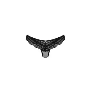 Obsessive Idillia - Schwarze Panties aus Blütenspitze schwarz S/M Obsessive Idillia - Schwarze Panties aus Blütenspitze schwarz S/M – Bild 3