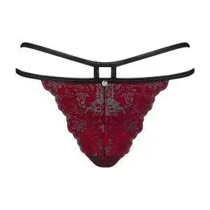 Obsessive Riostring Serena Love - Spitzen-Eleganz & Tragekomfort rot S/M Obsessive Riostring Serena Love - Spitzen-Eleganz & Tragekomfort rot S/M – Bild 3