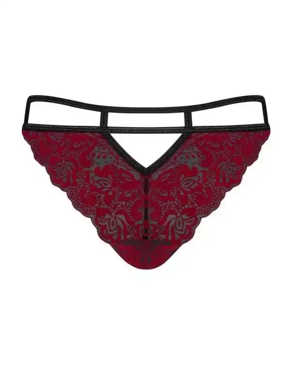 Obsessive Riostring Serena Love - Spitzen-Eleganz & Tragekomfort rot S/M Obsessive Riostring Serena Love - Spitzen-Eleganz & Tragekomfort rot S/M